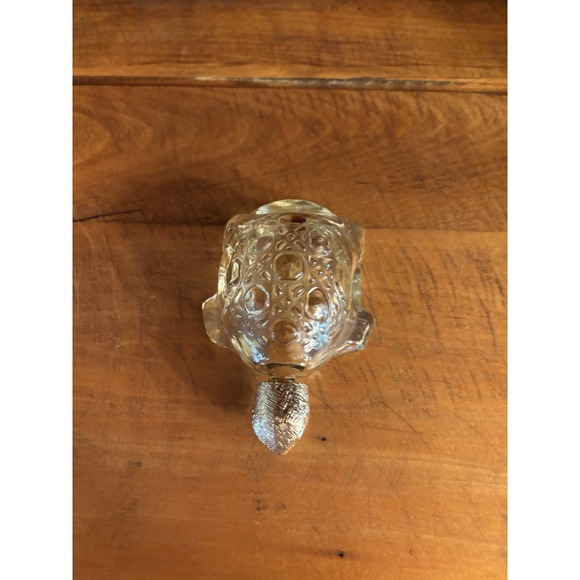 Vintage AVON TREASURE TURTLE Sweet Honesty Cologne EMPTY Decanter 3.5" with box - Picture 2 of 2